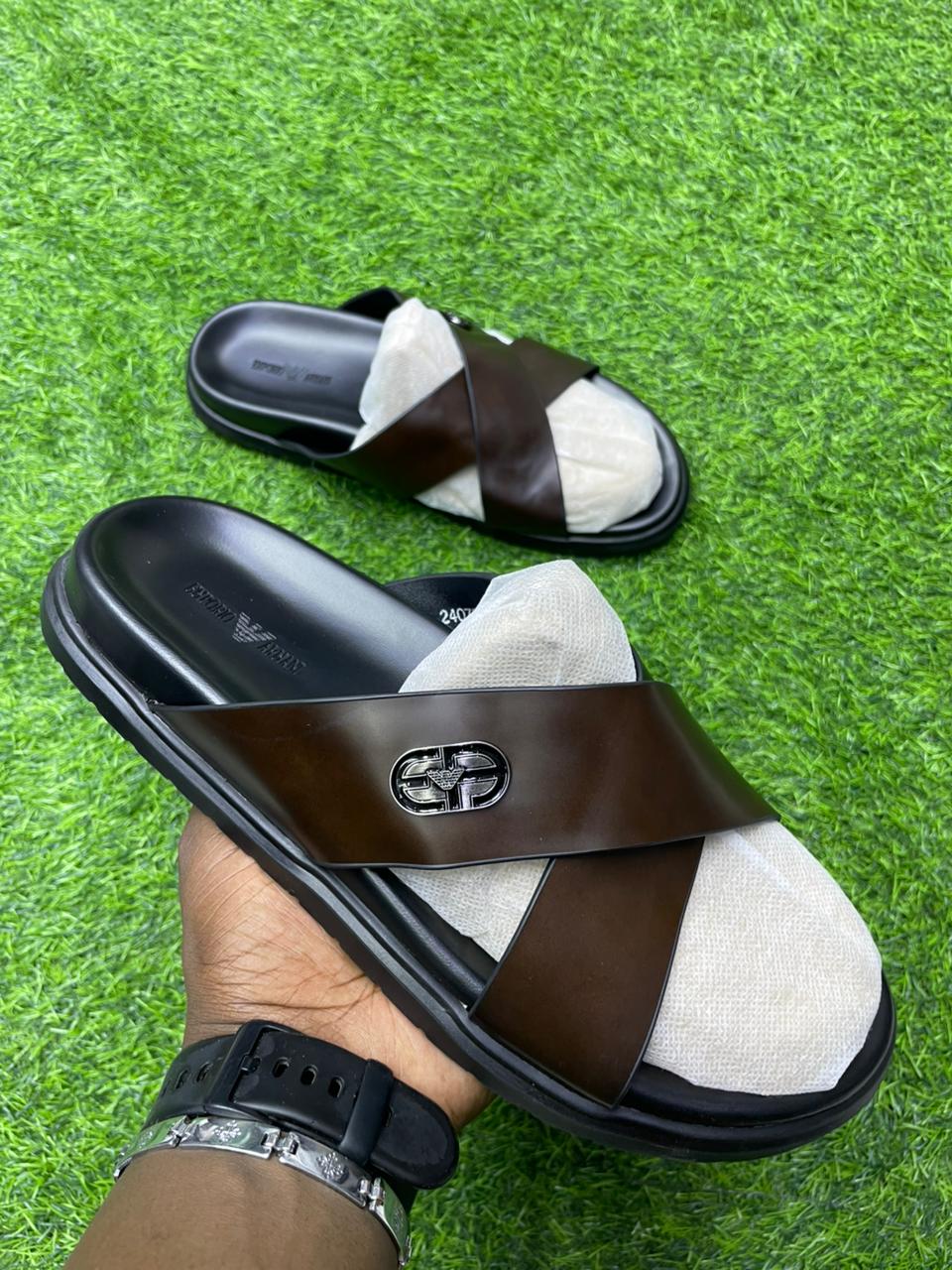 Emporio Armani Criss Cross Sandals