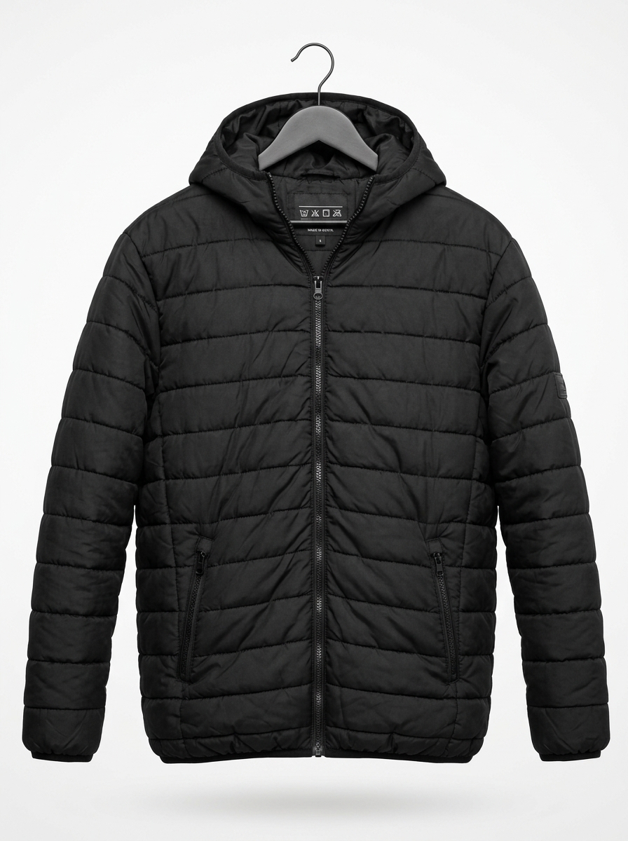Hooded puffer jacket
